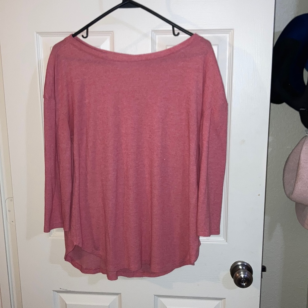 Long- sleeved pink top from Maurices